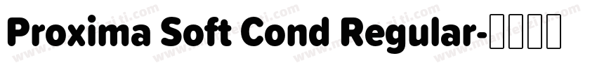 Proxima Soft Cond Regular字体转换